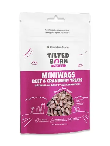 1cs 10/3.53oz Tilted Barn Miniwags Beef & Cranberry - Treats